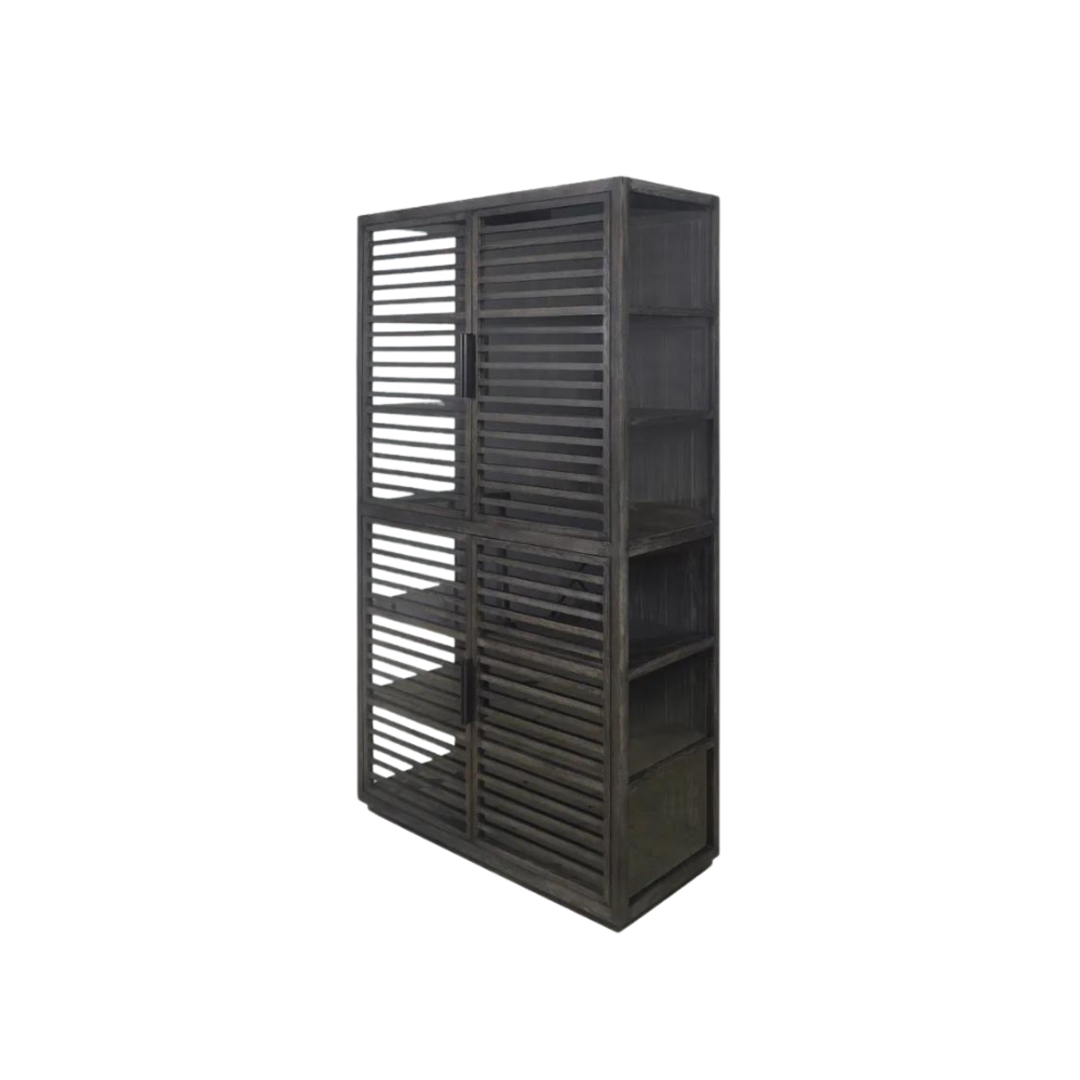 Slatted Bookcase - Ebony image 0